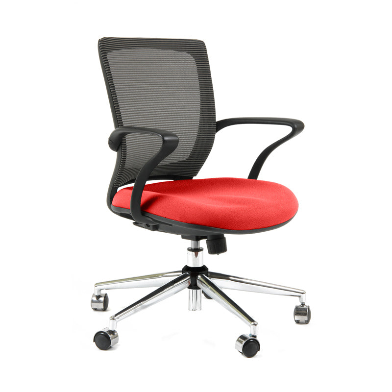 Silla TURIN Basic Marco negro Base Cromada